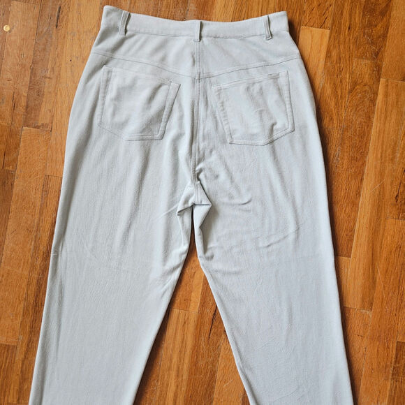 Vtg Mel & Lisa Pant‎ Set Size 8/10 Pastel Blue Minimalist Soft Knit 90s Casual - Picture 12 of 16